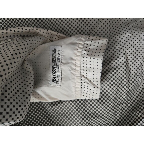 Parish Nation Mens Windbreaker Full Zip XL Hoodie Black and White - Picture 6 of 9